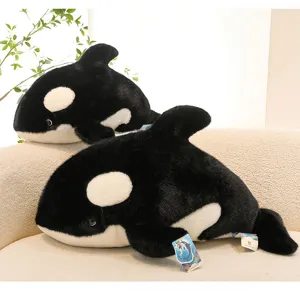Cute killer whale plush toy soft orca stuffed animal pillow cute ocean animal gift for kids
