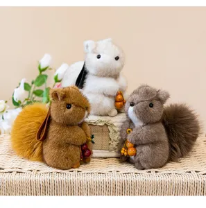Leuke simulatie konijn pluche speelgoed tas hanger sleutelhanger pop leuk cadeau