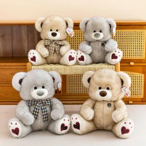 Cute plush teddy bear toy, soft stuffed animal doll for kids birthday gift and home decor.