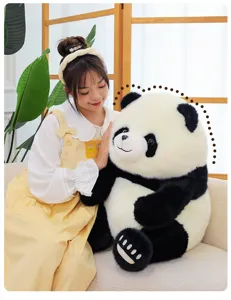 Cute giant panda plush toy soft doll hug sleeping companion stuffed animal birthday gift girl