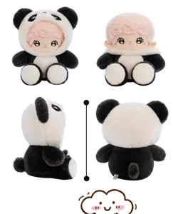 Lindo peluche de panda Naifu muñeca de algodón almohada regalo de cumpleaños para niños.