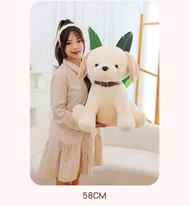 Cute simulated Labrador plush toy puppy soft doll for kids birthday gift 58cm
