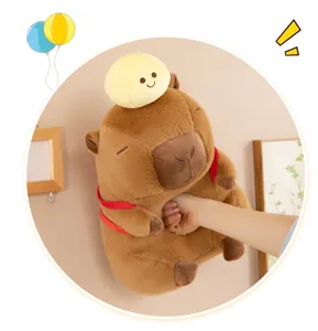 Leuke capybara pluche rugzak speelgoed zachte pop voor kinderen verjaardag cadeaus