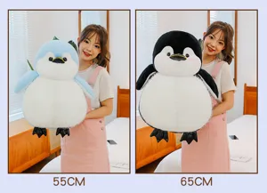 Cute fat penguin plush toy doll soft stuffed animal pillow gift for kids and home decor