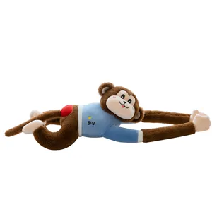 Long arm monkey plush toy cute stuffed animal doll home decor curtain tie back cute.