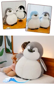 Fat penguin plush toy simulation stuffed animal cute soft doll giant pillow gift details view