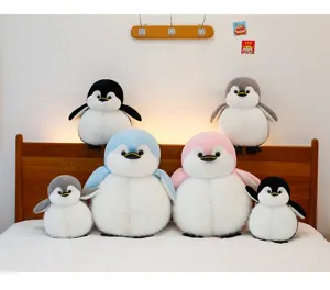Cute fat penguin plush toy soft doll aquarium stuffed animal cute animal pillow gift ideas