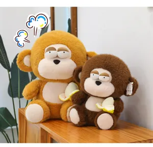 Süßer Bananen Affe Plüschtier weiche Kuscheltiere Puppe Kindergeburtstag Geschenk Deko