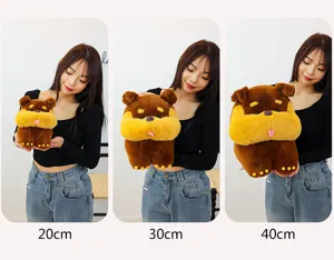Cute standing simulation cartoon dog plush toy, soft stuffed animal doll, 20-40cm.