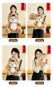 Lindo oso de peluche marrón muñeca almohada regalo en cuatro tamaños de 28 a 65cm.