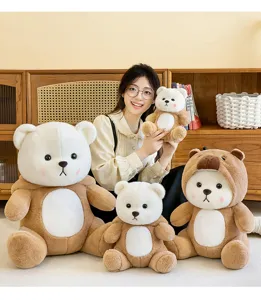 Lindo osito Lily de peluche muñeca transformable animal de peluche almohada suave regalo