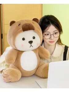 Lindo oso de peluche muñeca suave peluche almohada para niños niñas dormitorio compañero