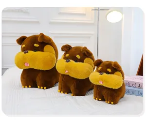 Cute plush dog toy set, soft stuffed animal doll for kids birthday gift and room decor.