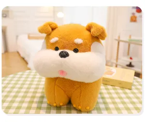 Cute standing simulation cartoon dog plush toy doll children birthday gift pillow detail view