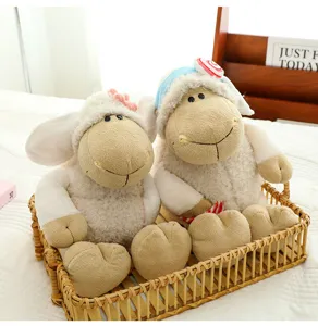 Cute candy sheep plush toy soft lamb doll stuffed animal lovely gift for kids detail view