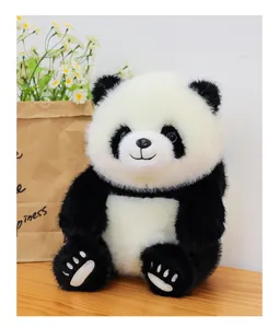 Simulation giant panda plush toy cute stuffed animal doll soft pillow birthday gift for kids