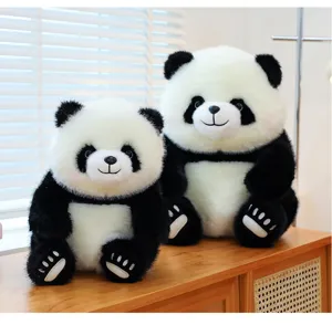 Cute simulation giant panda plush toy soft stuffed animal doll birthday gift for kids