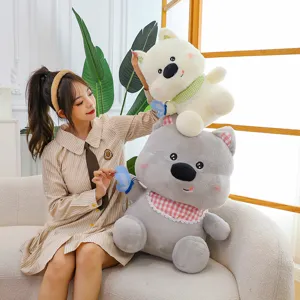 Joli West Highland White Terrier peluche douce chiot poupée magnifique cadeau d'anniversaire