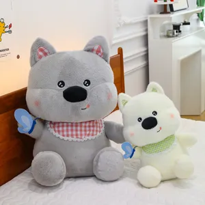 Mignon chien West Highland peluche poupée jouet doux cadeau d'anniversaire pour enfant