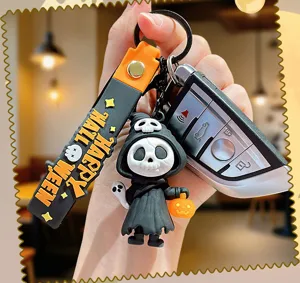 Halloween grim reaper μπρελόκ νεκροκεφαλή σκοτεινό στυλ ζευγάρι κρεμαστό τσάντα δώρο