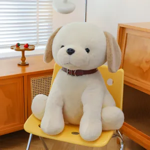 Cute Simulation Labrador Plush Toy Stuffed Puppy Doll Soft Animal Companion Pillow Birthday Gift For Kids