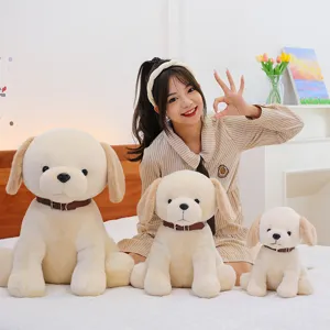 Cute simulated Labrador plush toy dog doll stuffed animal birthday gift for kids and girls main view
