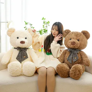Grand ours en peluche en peluche jouet animal avec joli nœud papillon pour cadeau d anniversaire