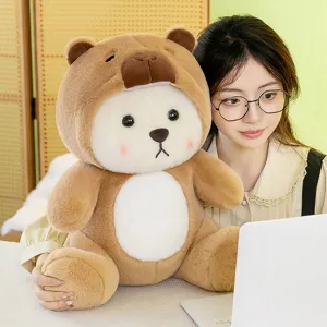 Lindo oso transformable de peluche suave animal de peluche muñeca regalo cama almohada
