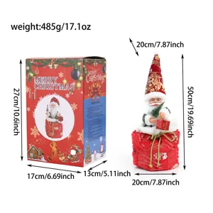 Christmas Santa doll decoration electric musical toy window desktop ornament 50cm tall
