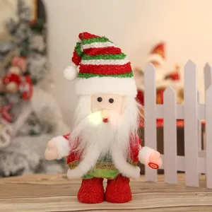 Christmas electric plush elf doll music toy holiday desktop window decoration ornament
