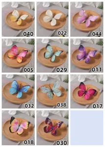 Accessoires de papillon de simulation 3D pour bricolage artisanat décoration