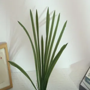 Artificial soft touch gladiolus orchid leaves for home decor floral arrangement green plant