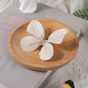 Simulation papillon blanc ornement 3D tissu papillon pour bricolage accessoire cheveux