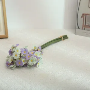 Artificial daisy flower bouquet for home decoration indoor table arrangement silk fake floral