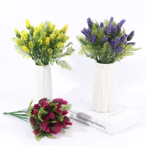 Artificial Pinecone Plant Flower Bundle Fake Floral Arrangement Home Room Decor Photo Prop