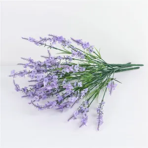 Artificial lavender bouquet faux purple flowers for home decor wedding decoration