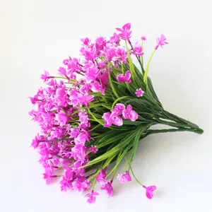 Artificial flower bouquet fake plant phalaenopsis for home decor floral arrangement setup.