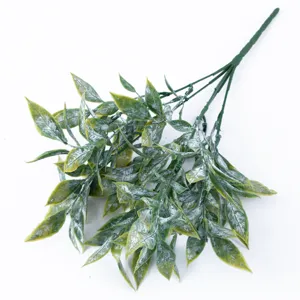 Artificial eucalyptus leaves bunch fake plant green foliage wedding decor floral arrangement