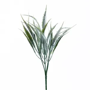 Artificial eucalyptus leaves decorative green plant branch for wedding floral arrangements.