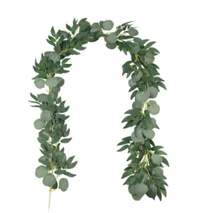 Artificial Eucalyptus Leaf Willow Vine Garland Home Party Wedding Decorative Hanging