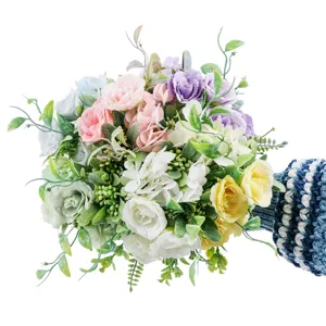 Nordic artificial flower bouquet simulation rose hydrangea wedding photography home decor