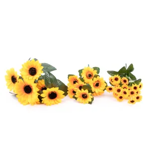 Artificial sunflower bundles fake flowers set for home decor and wedding photography props