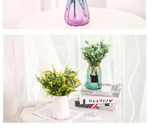 Artificial lavender flowers plastic fake plants ins style home decor floral arrangement set