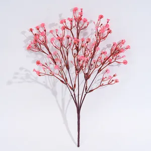 Künstliche Schleierkraut Plastik Blume Detail, rosa Baby Breath Zweig für Dekoration.