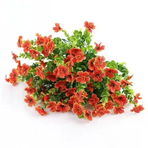 Fiori finti di eucalipto finto bouquet di seta arancione retro dettaglio decorazione casa