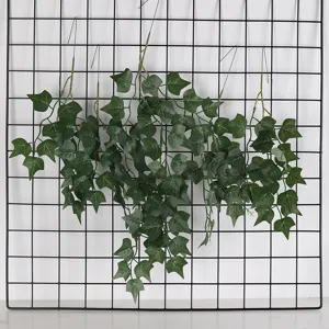 Guirlanda de hiedra artificial colgante de pared planta verde hojas de seda decoración
