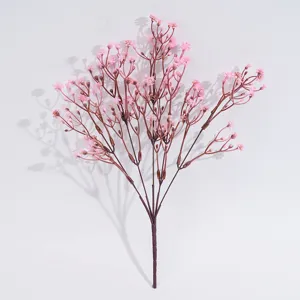 Künstlicher rosa Schleierkraut Blumenzweig für Heimdekoration und Hochzeitsfeier.