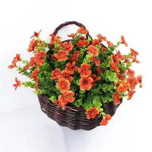 Fiori artificiali cesto in vimini appendiabiti piante finte per decorazioni per la casa