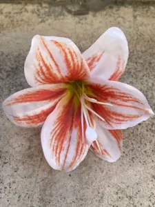Artificial silk lily flower head DIY handmade hair accessory clothing decoration fake floral