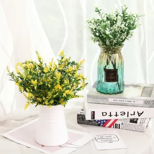 Artificial lavender flowers plastic fake plants for living room home decor main view display